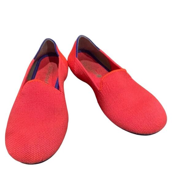 ROTHY’S LOAFERS FLAMINGO PINK BLUE SZ 3 GIRLS CONFORT PREPPY KAWAII - Picture 9 of 16